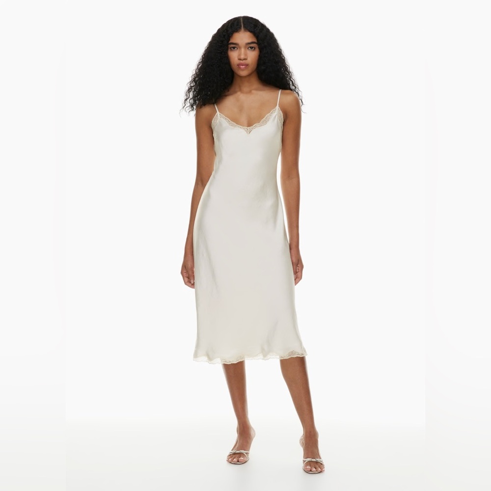 Aritzia Cream Slip Dress